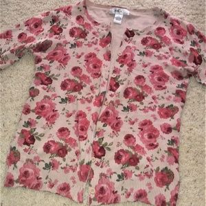 KIKIT | Rose Printed Cardigan (New Without Tag)